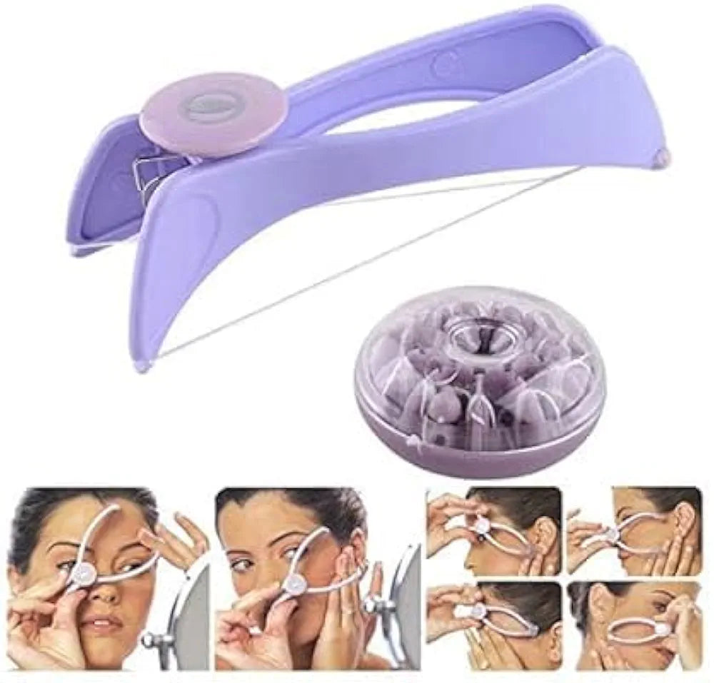 Slique Eyebrow Face and Body Hair Threading Removal Epilator System Kit