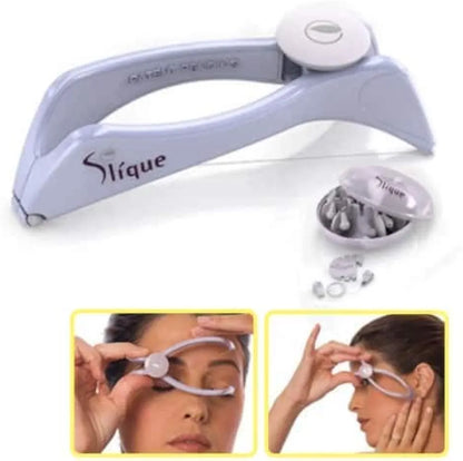 Slique Eyebrow Face and Body Hair Threading Removal Epilator System Kit