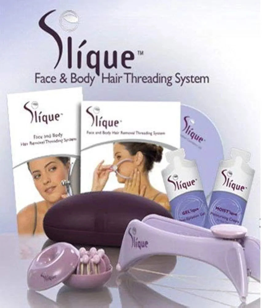 Slique Eyebrow Face and Body Hair Threading Removal Epilator System Kit