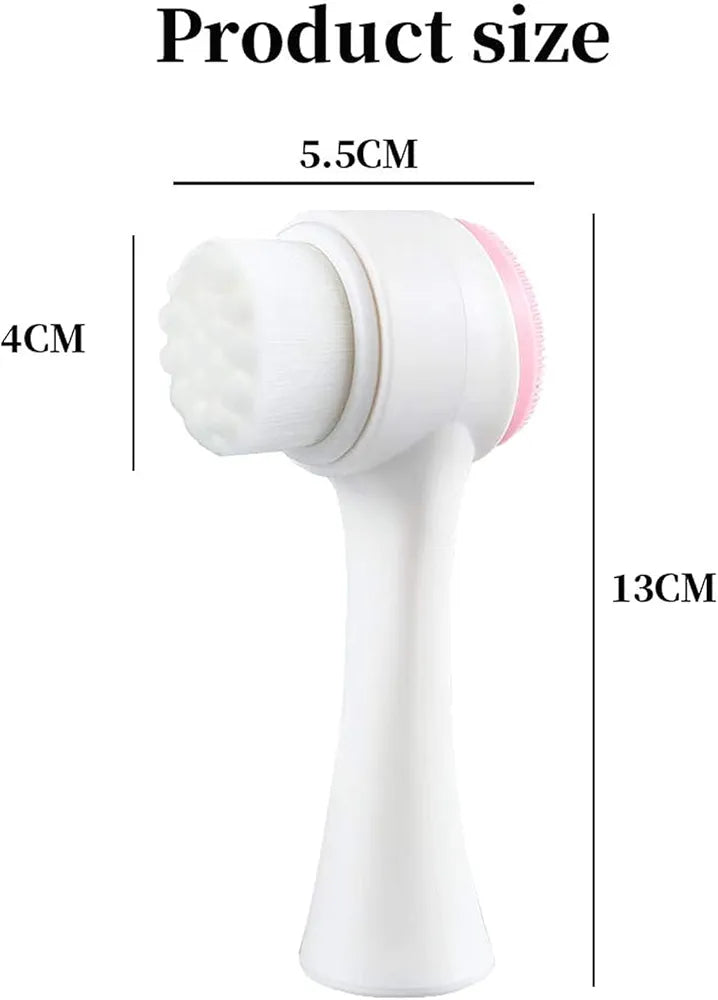 Manual Facial Cleansing Brush, 2-in-1 Skin Care Face