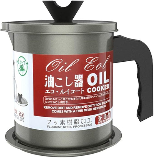 Oil Filter Pot Oil Storage Can Large Cooking Oil Strainer