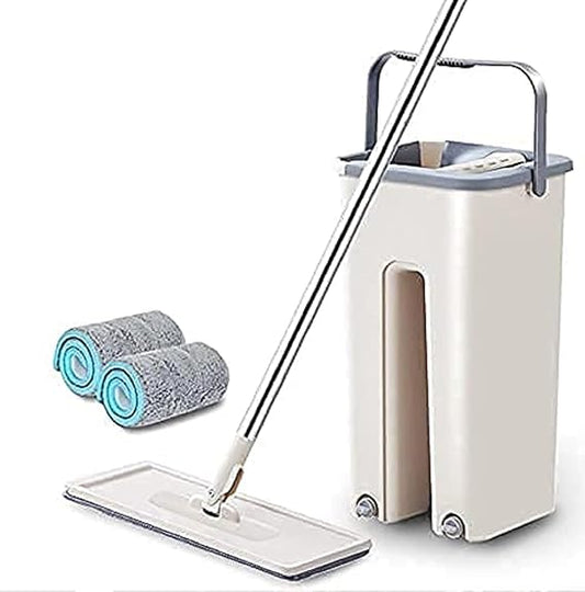 Floor Mop with Bucket Flexible Kitchen Tap Flat Squeeze