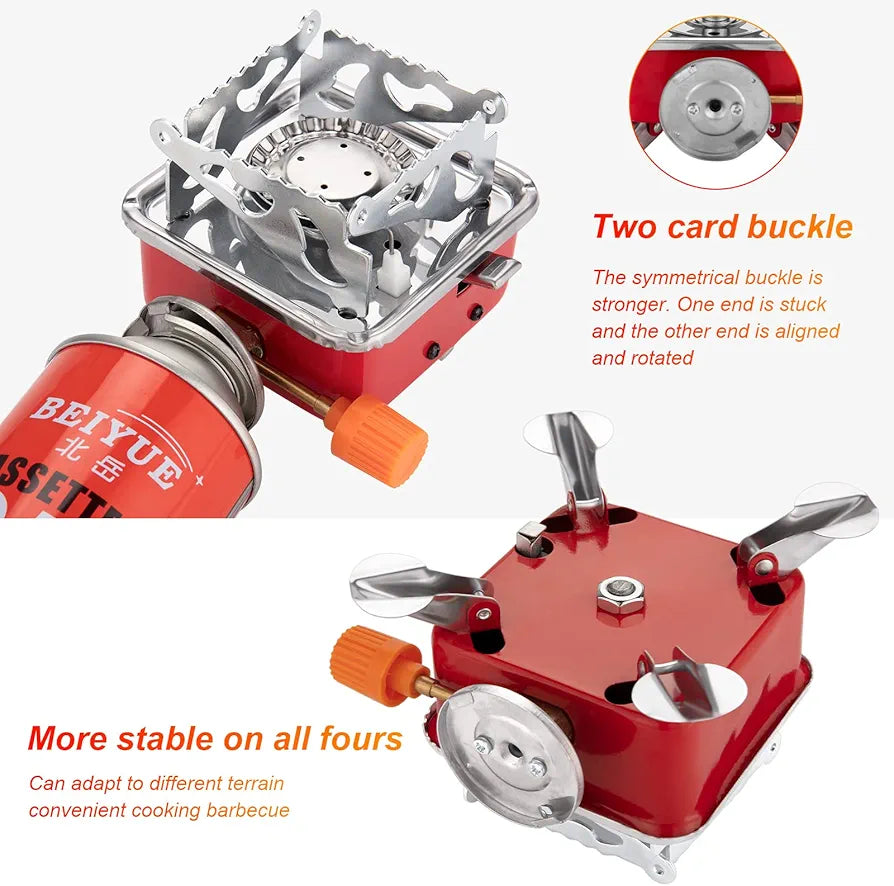 Stove With Jetboil Piezo Ignition,Collapsible Pocket Rocket Backpacking Stove