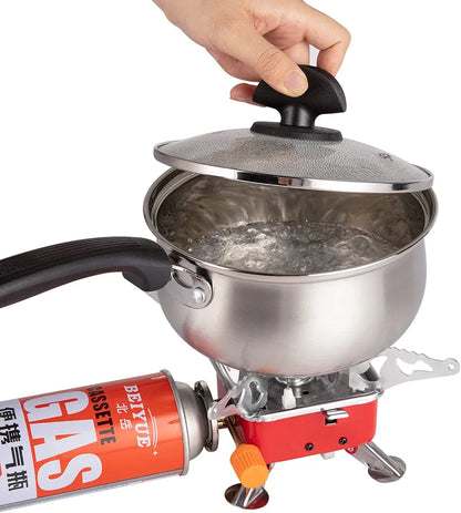 Stove With Jetboil Piezo Ignition,Collapsible Pocket Rocket Backpacking Stove