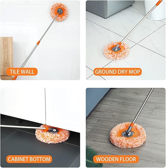 Sunflower Mop Rotatable with Height Adjustable Handle