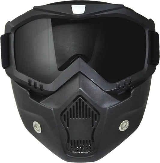 MASK Unisex Adult Goggle Mask for All Open Half Face Helmet