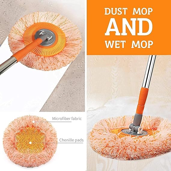 Sunflower Mop Rotatable with Height Adjustable Handle