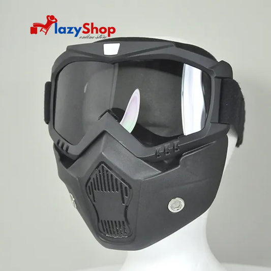 MASK Unisex Adult Goggle Mask for All Open Half Face Helmet