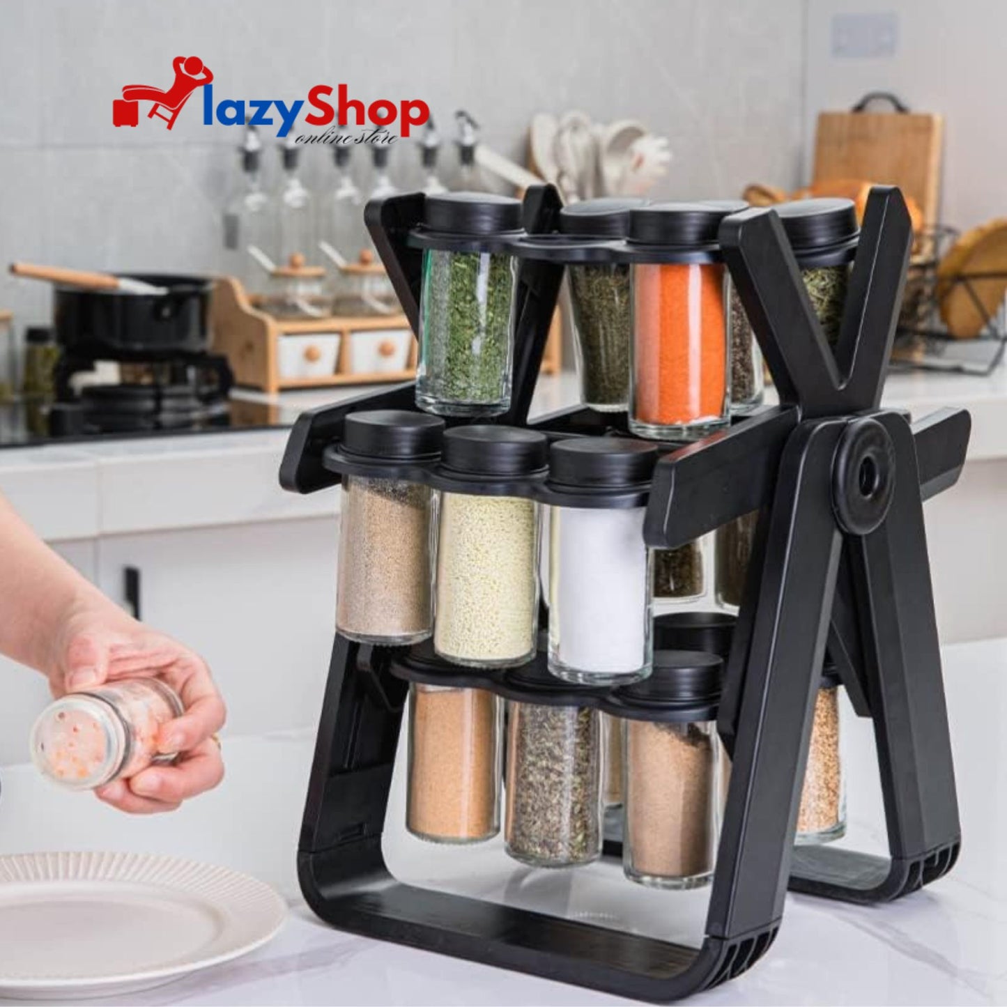 Revolving Spice Rack Organizer