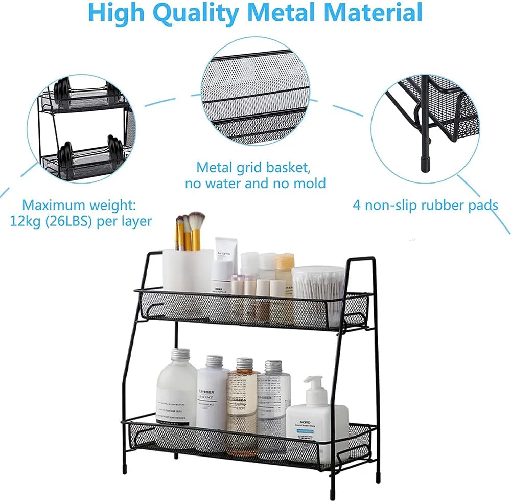 Multi Functional 2 Layer Rack Metal