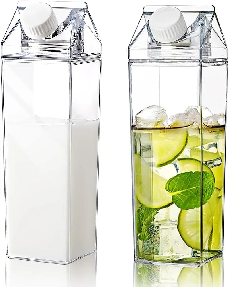 Acrylic Food Grade Milk Bottle (500ML)