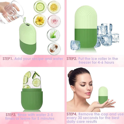 Ice Face Roller Silicone Facial Cube