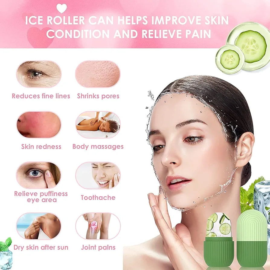 Ice Face Roller Silicone Facial Cube