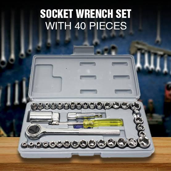 Aiwa Multi-Purpose 40 pcs combination socket wrench set