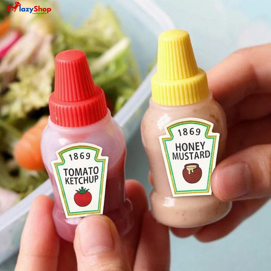 Pack of 2 Mini Tomato Ketchup Bottle