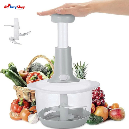 Hand Press Food Vegetable Chopper 1.5L