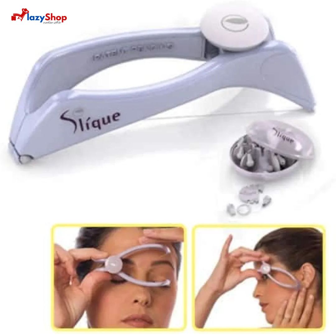 Slique Eyebrow Face and Body Hair Threading Removal Epilator System Kit